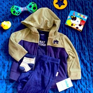 4-piece infant truck outfit